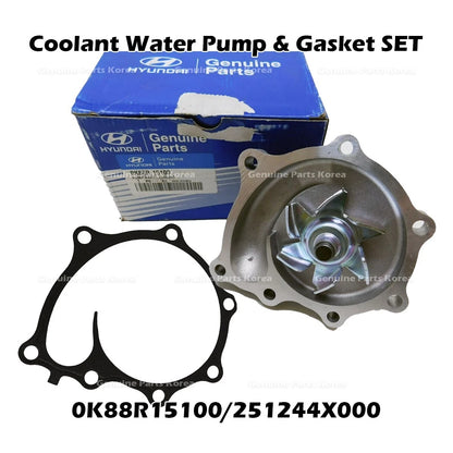 Genuine Coolant Water Pump & Gasket SET 0K88R15100 for Hyundai Terracan
