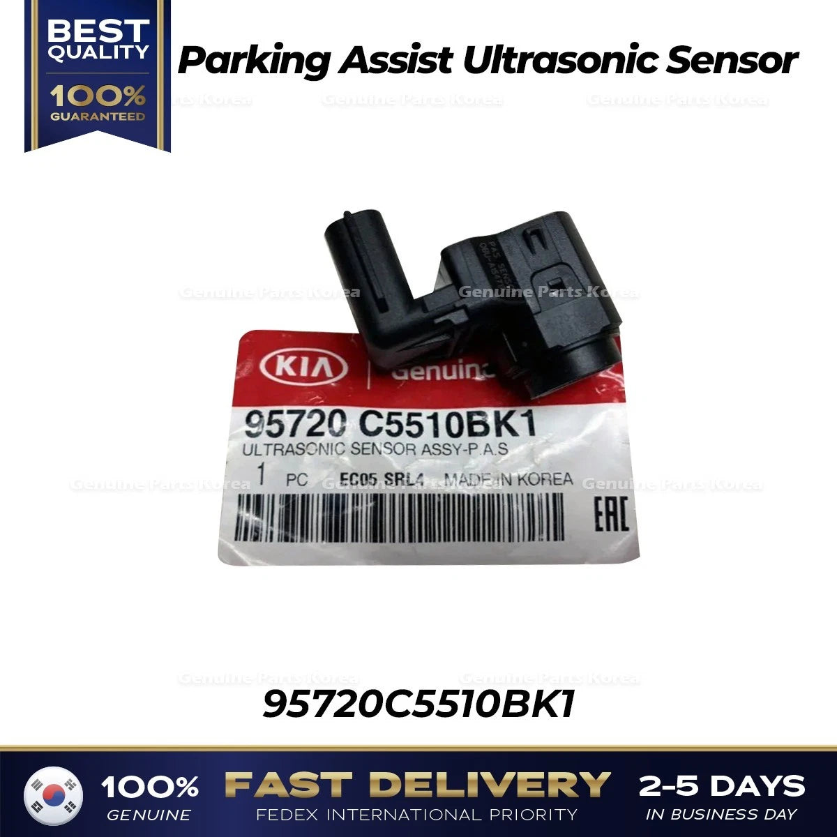 ⭐Genuine⭐ Parking Assist Ultrasonic Sensor 95720C5510BK1 for Kia Sorento