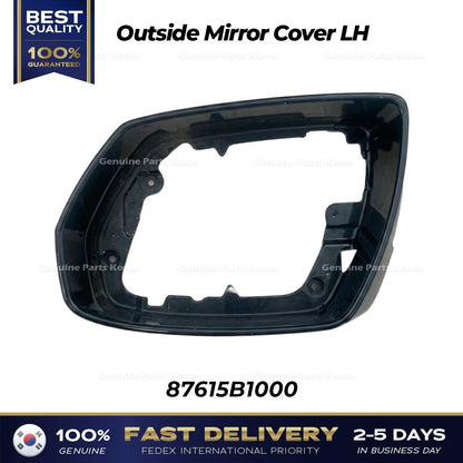 Genuine Outside Mirror Cover LH 87615B1000 for Hyundai Genesis