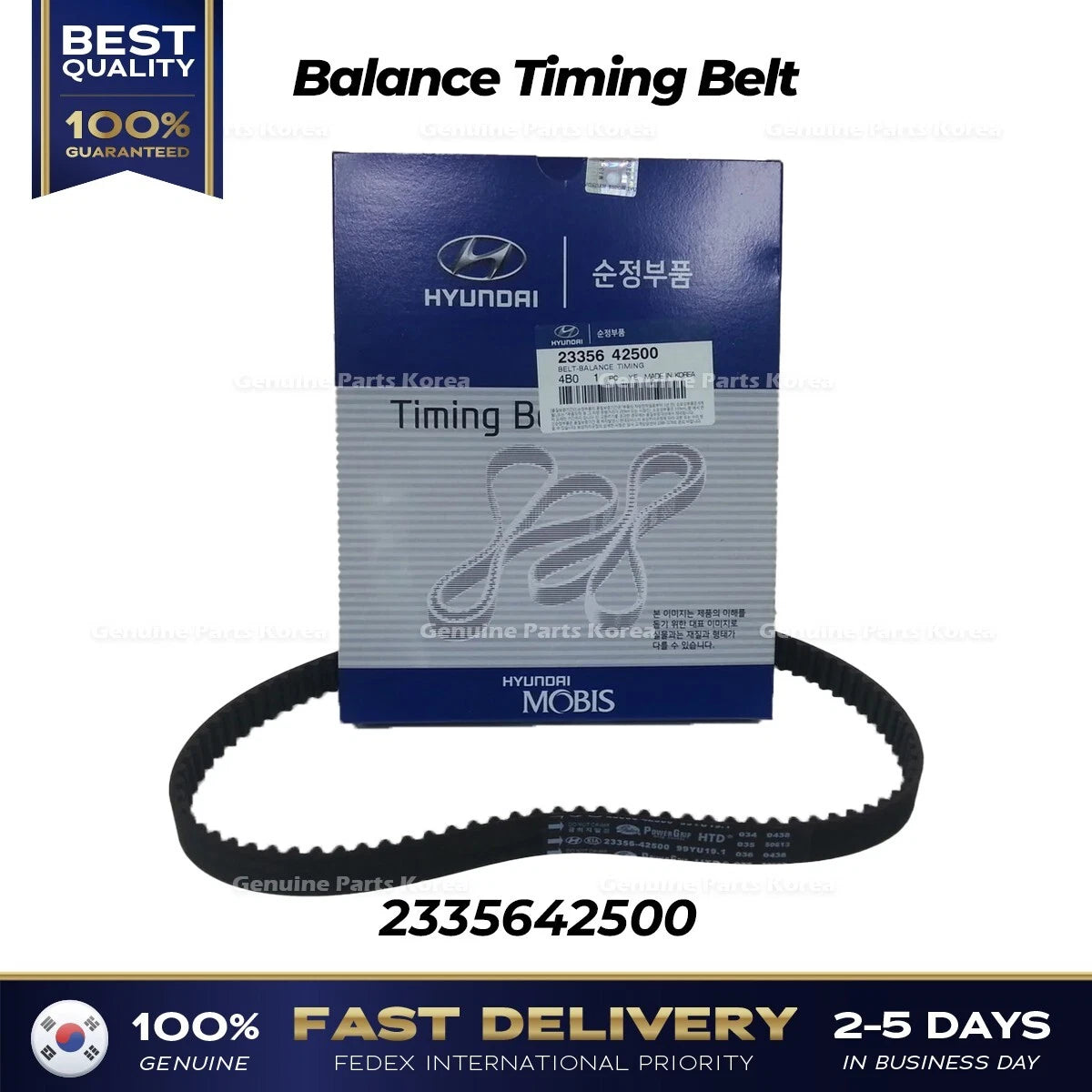 ⭐Genuine⭐ Balance Timing Belt 2335642500 for Hyundai H1 Galloper