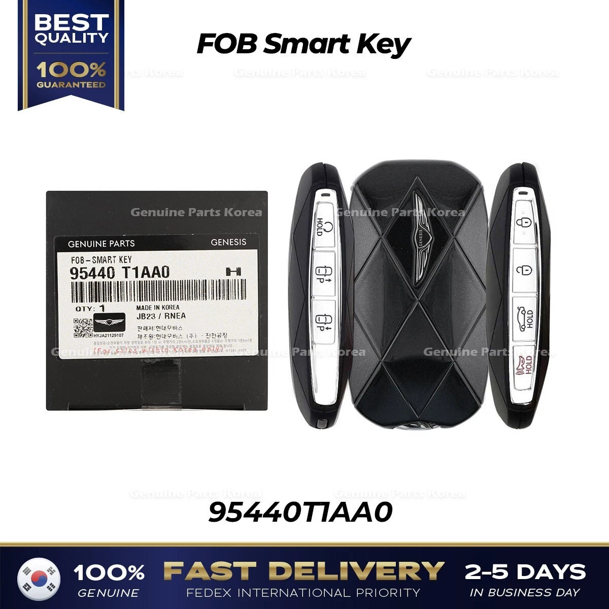 ⭐Genuine⭐ FOB Smart Key 95440T1AA0 for Hyundai Genesis G80