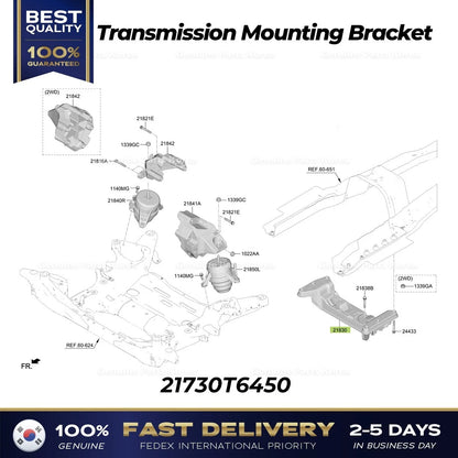 Genuine Transmission Mounting Bracket 21730T6450 for Genesis GV80