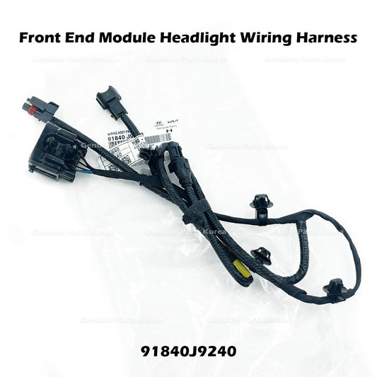 ⭐Genuine⭐ Front End Module Headlight Wiring Harness 91840J9240 for Hyundai Kona