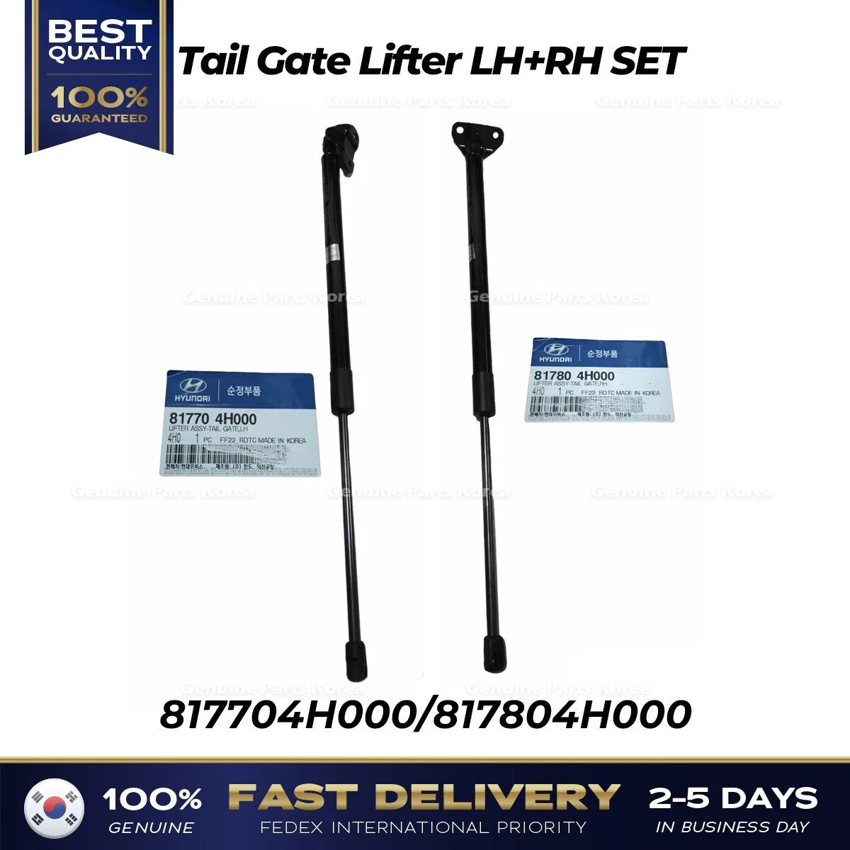 ⭐Genuine⭐ Tail Gate Lifter LH RH SET 817704H000 817804H000 for Hyundai H1