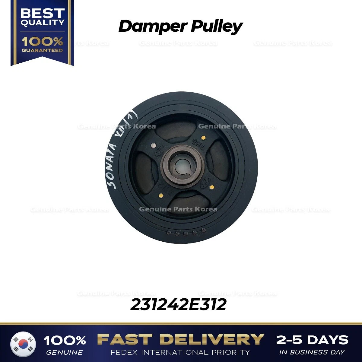 ⭐Genuine⭐ Damper Pulley 231242E312 for Hyundai Sonata Hybrid Kia Optima Hybrid