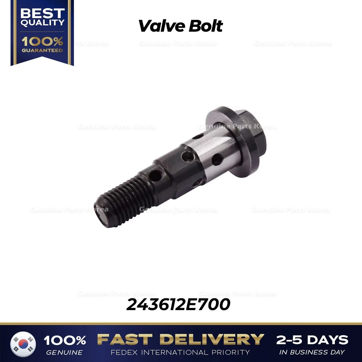 ⭐Genuine⭐ Valve Bolt 243612E700 for Hyundai Elantra Kona Kia Forte