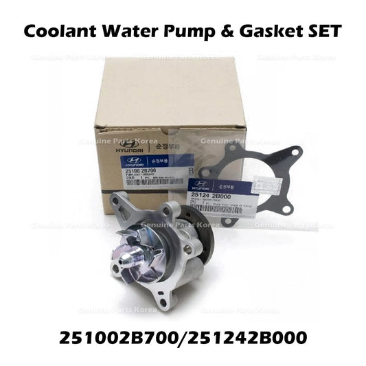 ⭐Genuine⭐ Coolant Water Pump & Gasket SET 251002B700 251242B000 for Hyundai Kia