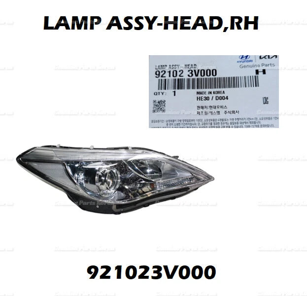 ⭐Genuine⭐ Front Head Light Lamp RH Assy 921023V000 for Hyundai Azera 2012-2018