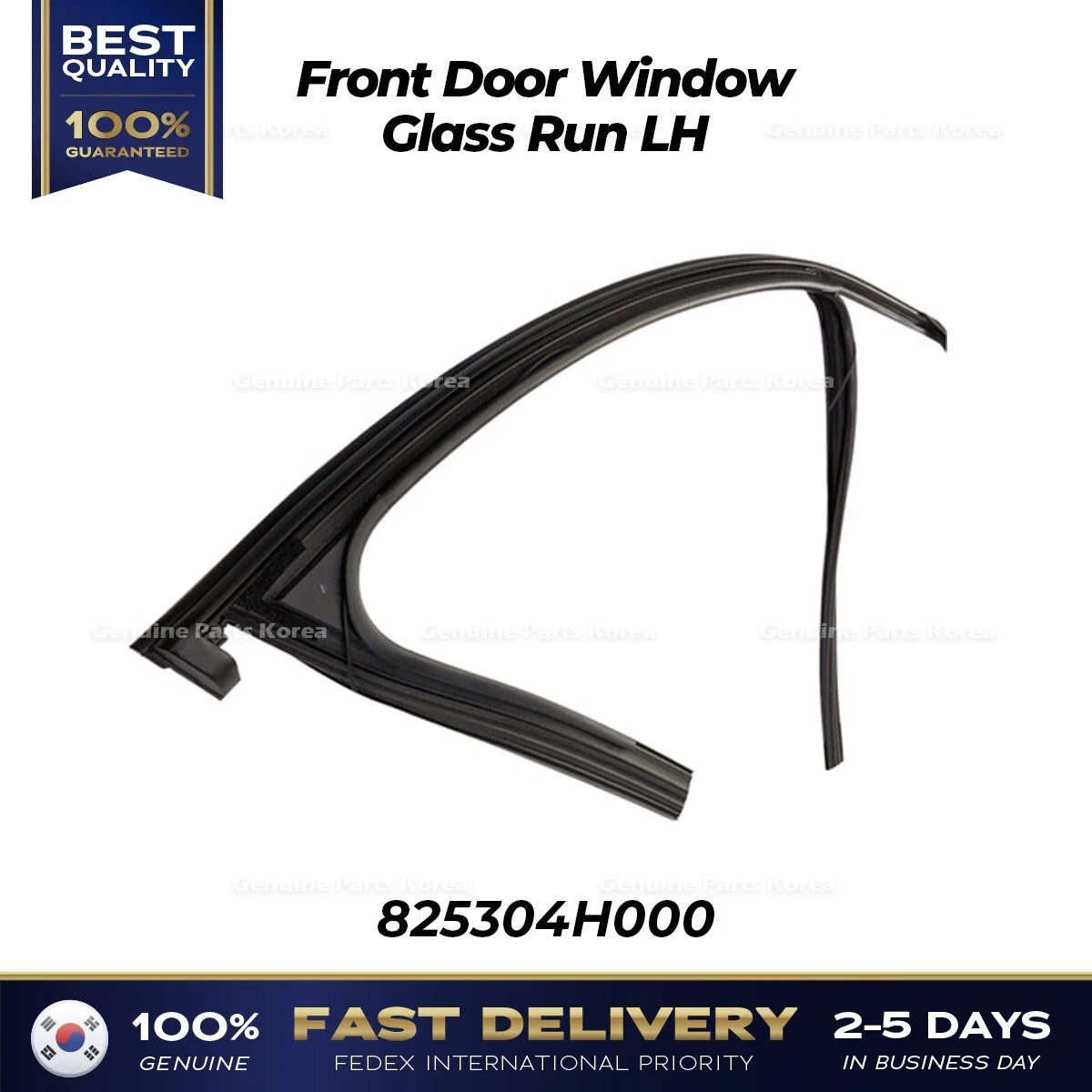 ⭐Genuine⭐ Front Door Window Glass Run LH 825304H000 for Hyundai H1