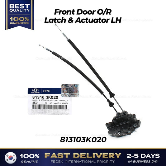 ⭐Genuine⭐ Front Door O/R Latch & Actuator LH 813103K020 for Hyundai Sonata