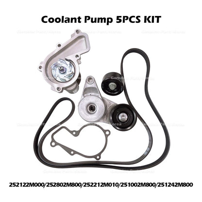 Genuine Coolant Pump 5PCS KIT for Hyundai Elantra Kona
