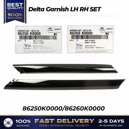 Genuine Delta Garnish LH RH SET 86250K0000 86260K0000 for Kia Soul