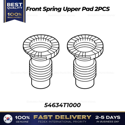 Genuine Front Spring Upper Pad 2PCS 54634T1000 for Hyundai Genesis G80 G90