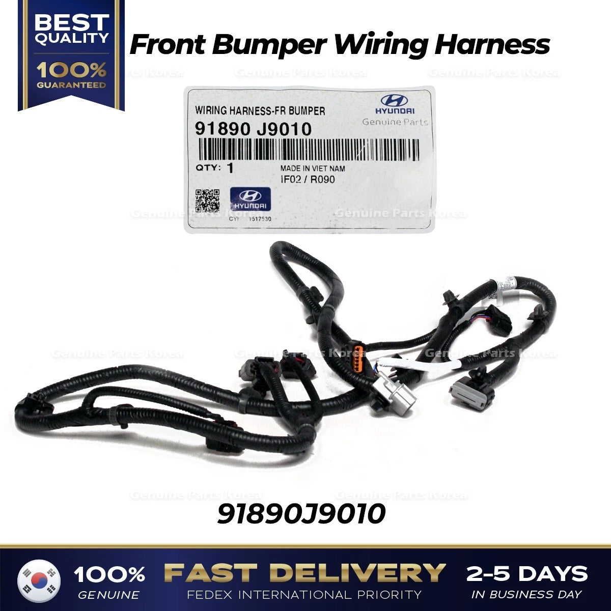 ⭐Genuine⭐ Front Bumper Wiring Harness 91890J9010 for Hyundai Kona