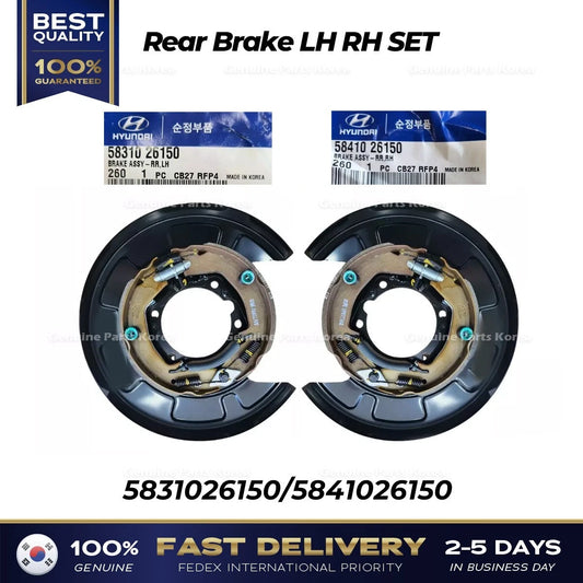 ⭐Genuine⭐ Rear Brake LH RH SET 5831026150 5841026150 for Hyundai Santa Fe