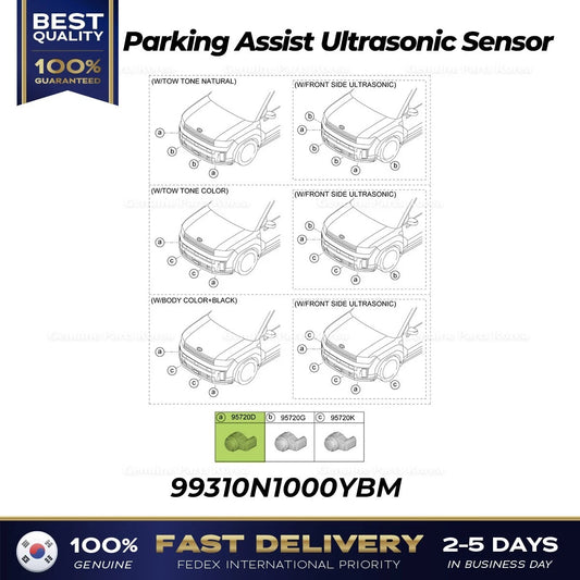 ⭐Genuine⭐ Parking Assist Ultrasonic Sensor 99310N1000YBM for Hyundai Santa Fe