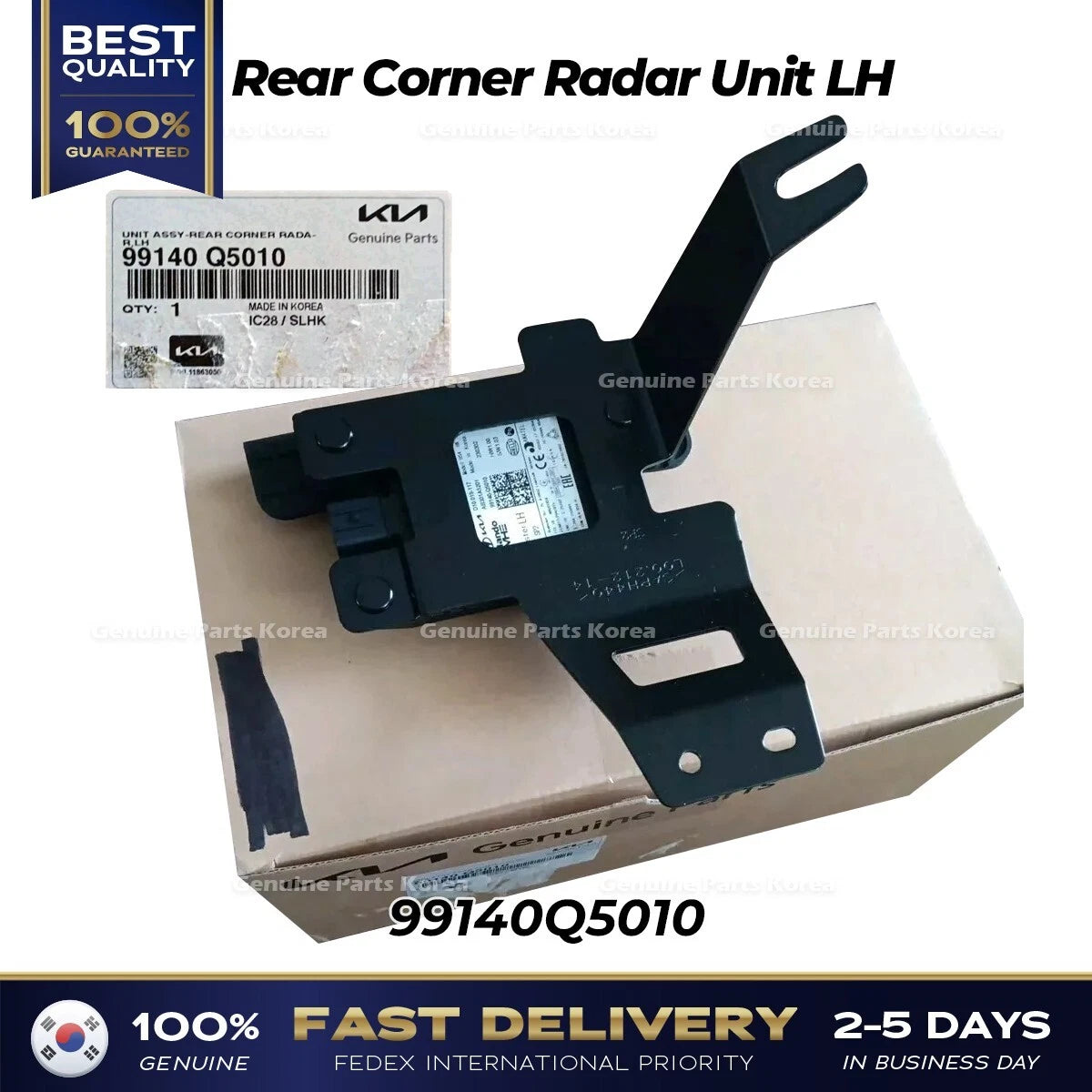 ⭐Genuine⭐ Rear Corner Radar Unit LH 99140Q5010 for Kia Seltos