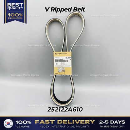 Genuine V Ripped Belt 252122A610 for Hyundai Accent Kia Carens