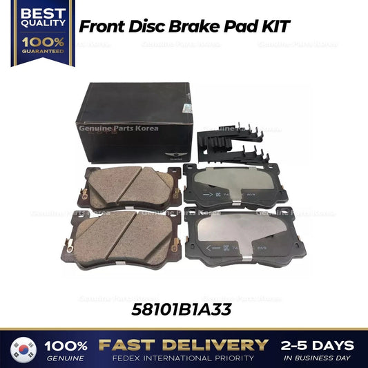 ⭐Genuine⭐ Front Disc Brake Pad KIT 58101B1A33 for Hyundai Genesis G80