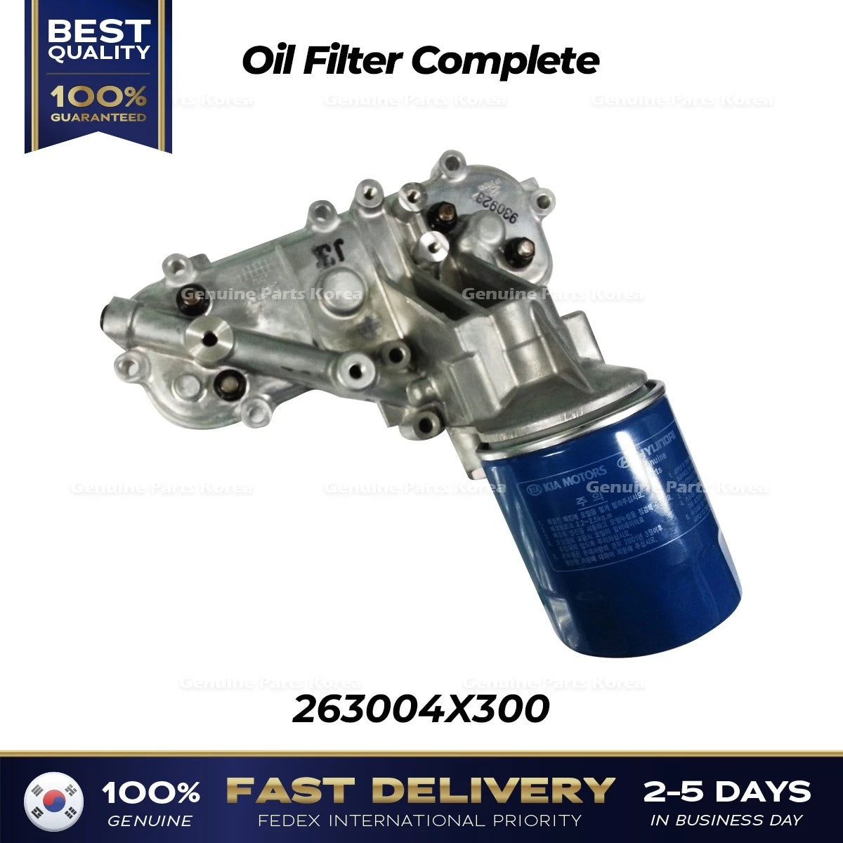 ⭐Genuine⭐ Oil Filter Complete 263004X300 for Hyundai Terracan Kia Sedona