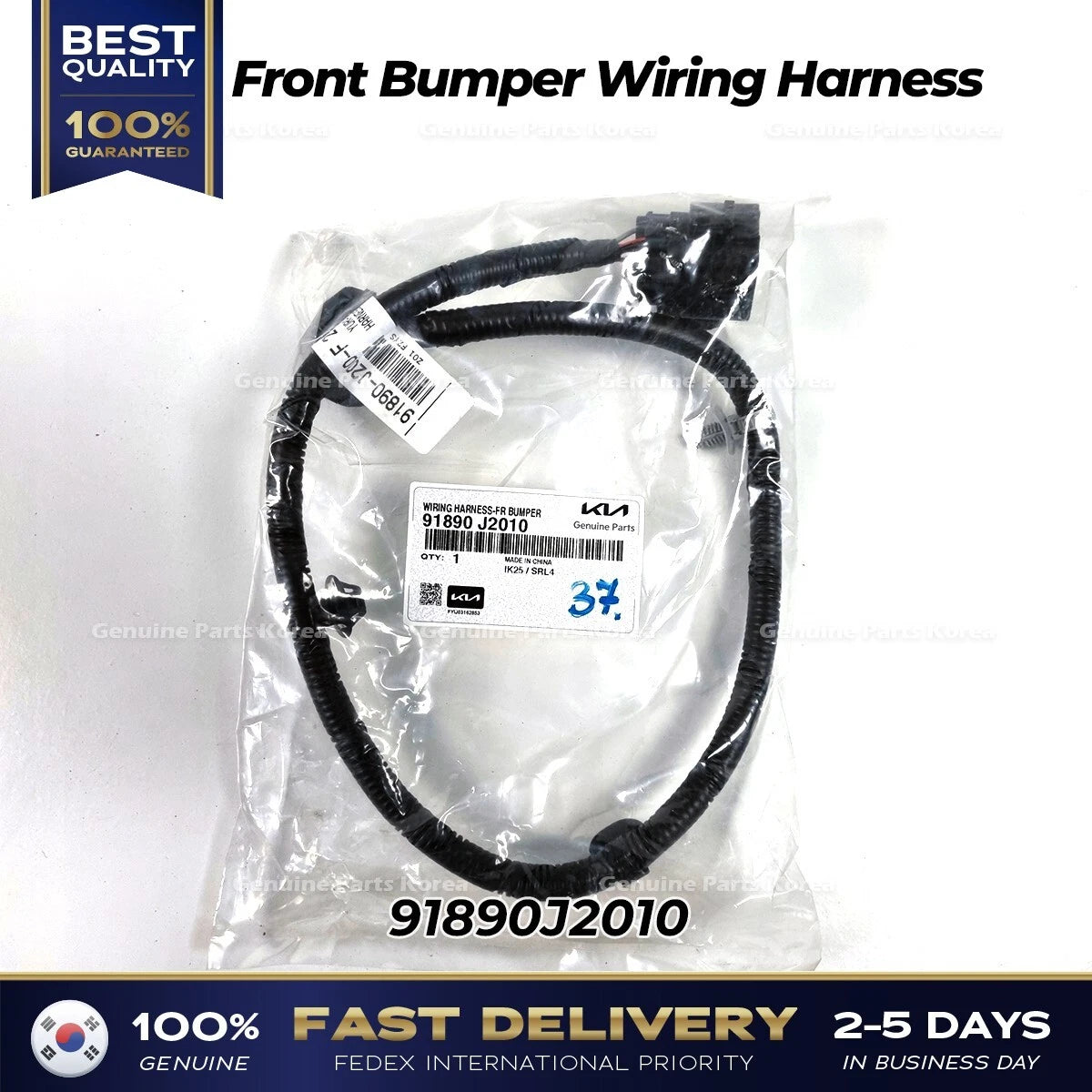 ⭐Genuine⭐ Front Bumper Wiring Harness 91890J2010 for Kia Soul Electric