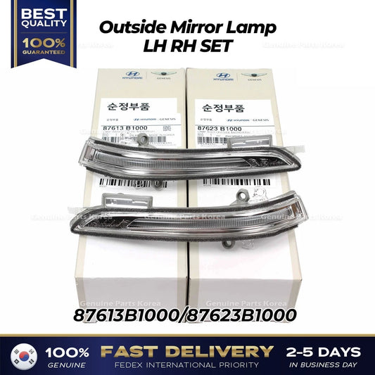 ⭐Genuine⭐ Outside Mirror Lamp LH RH SET for Hyundai Genesis G80