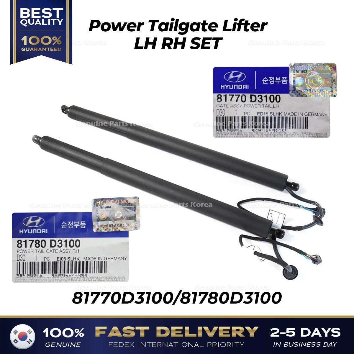 ⭐Genuine⭐ Power Tailgate Lifter LH RH SET for Hyundai Tucson