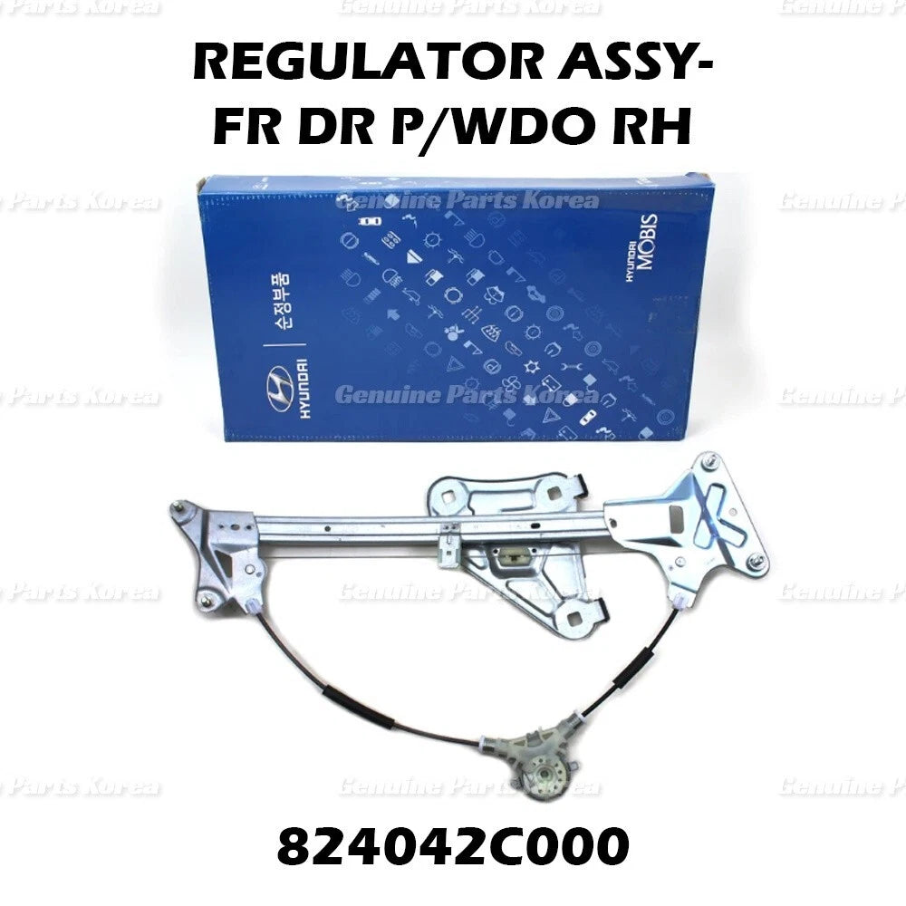 ⭐Genuine⭐ Power Window Regulator Front RH 824042C000 for Hyundai Tiburon 2003-08
