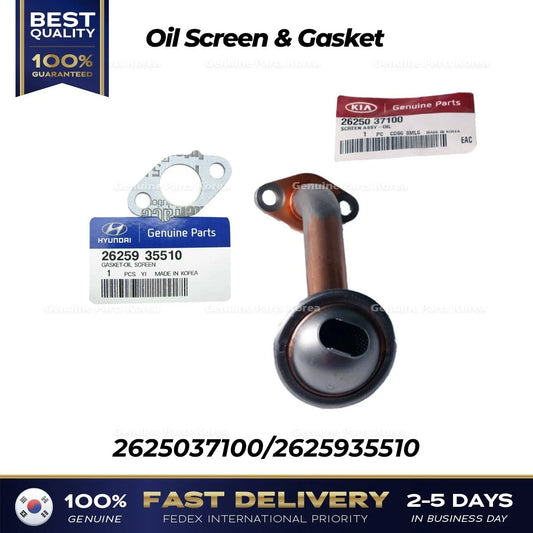 ⭐Genuine⭐ Oil Screen & Gasket 2625037100 for Hyundai Sonata Tiburon Kia Optima
