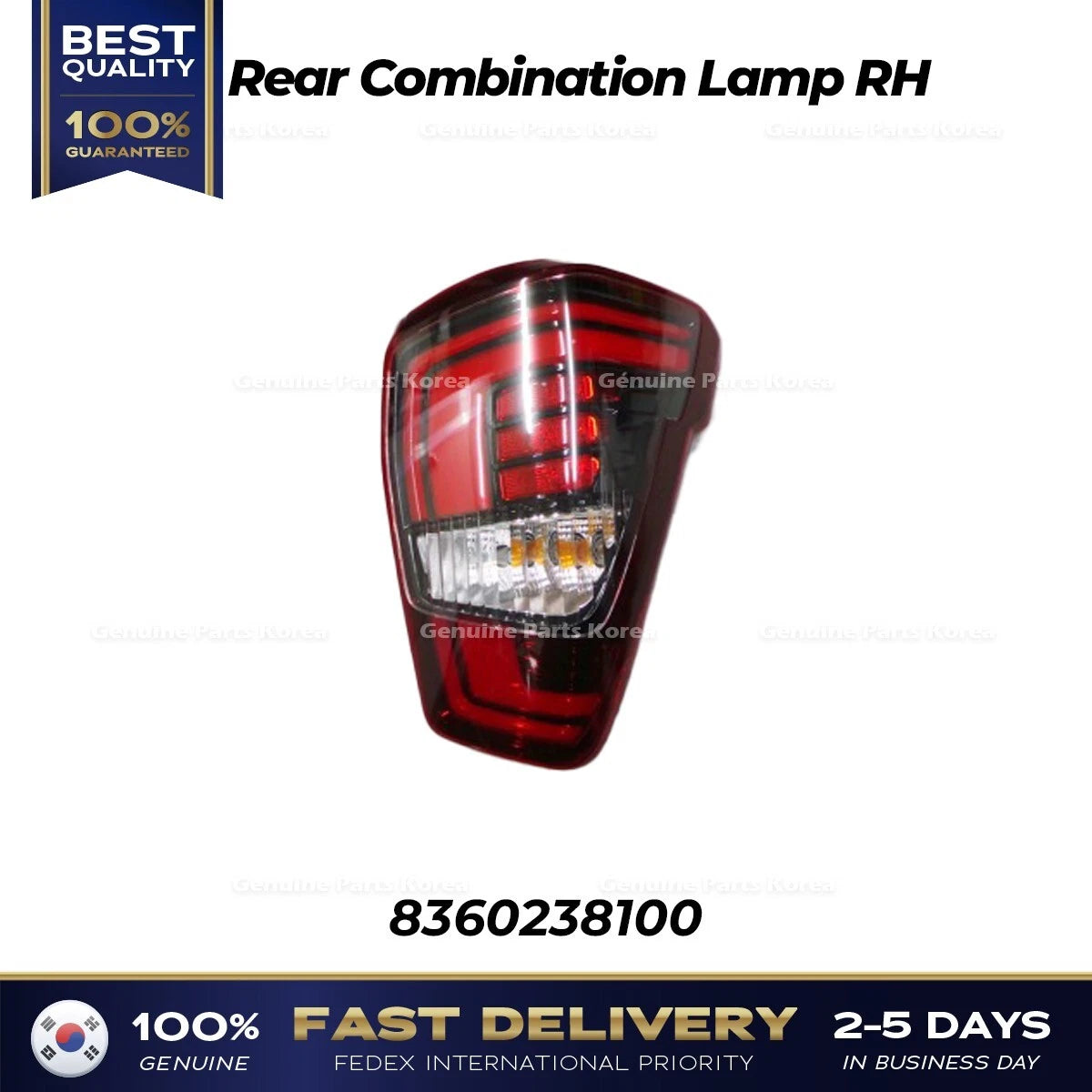 ⭐Genuine⭐ Rear Combination Lamp RH 8360238100 for Ssangyong Rexton Sports