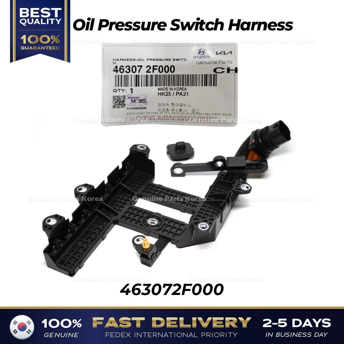 ⭐Genuine⭐ Oil Pressure Switch Harness 463072F000 for Hyundai Kia