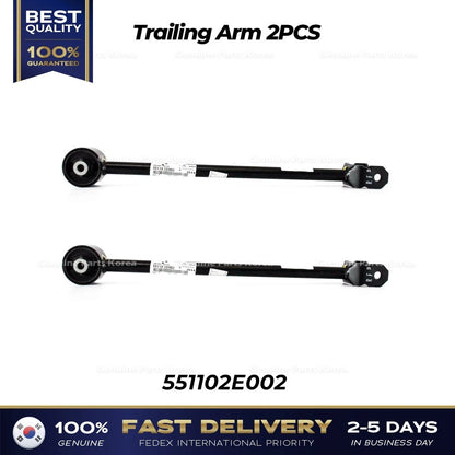 Genuine Trailing Arm 2PCS 551102E002 for Hyundai Tucson Kia Sportage