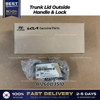 Genuine Trunk Lid Outside Handle & Lock 81260D3510 for Tuscon Sportage