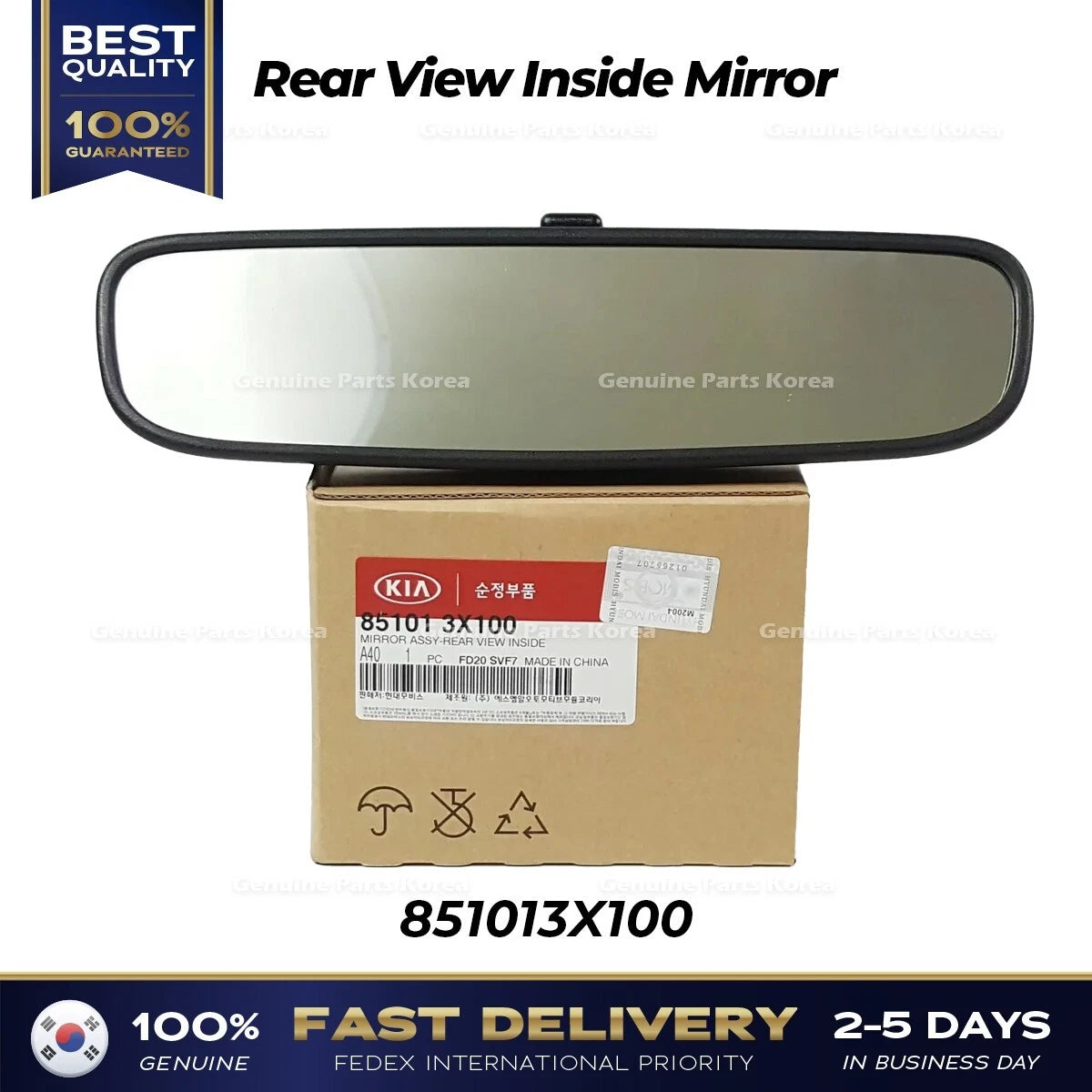 ⭐Genuine⭐ Rear View Inside Mirror 851013X100 for Hyundai Kia