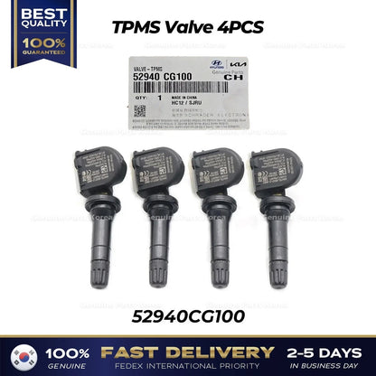 Genuine TPMS Valve 4PCS 52940CG100 for Hyundai Ioniq 6 Kia EV6