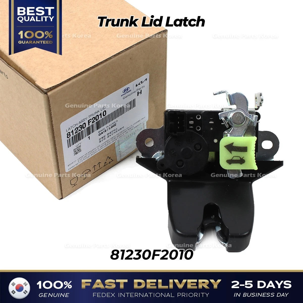 ⭐Genuine⭐ Trunk Lid Latch 81230F2010 for Hyundai Elantra