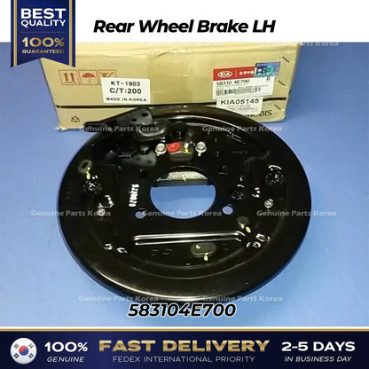Genuine Rear Wheel Brake LH 583104E700 for Kia Bongo III