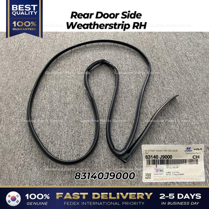 Genuine Rear Door Side Weatherstrip RH 83140J9000 for Hyundai Kona
