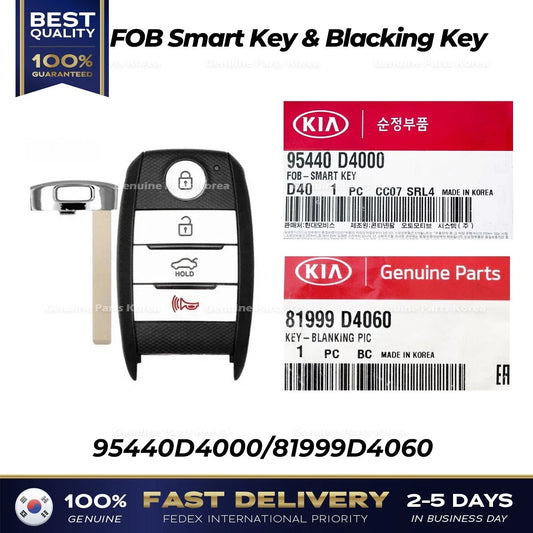⭐Genuine⭐ FOB Smart Key & Blacking Key 95440D4000 for Kia Optima