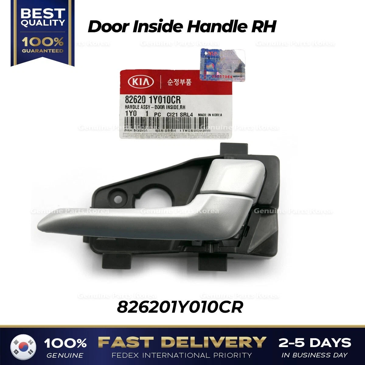 ⭐Genuine⭐ Door Inside Handle RH 826201Y010CR for Kia Picanto