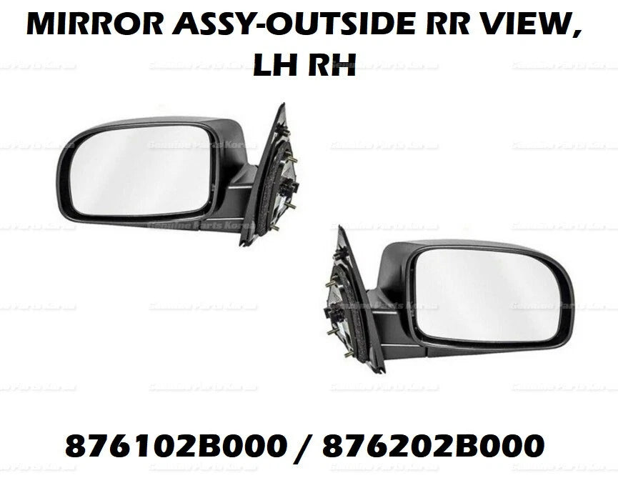 ⭐Genuine⭐ Outside Rear View LH RH Mirror Assy for Hyundai Santa Fe 05-06