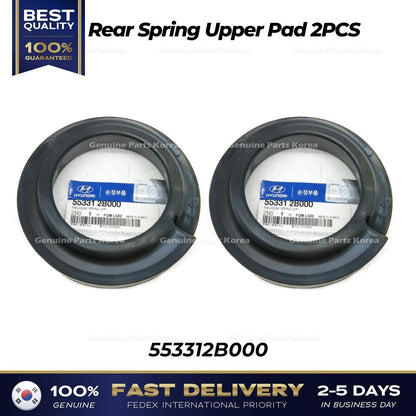 Genuine Rear Spring Upper Pad 2PCS 553312B000 for Hyundai Santa Fe Kia Borrego