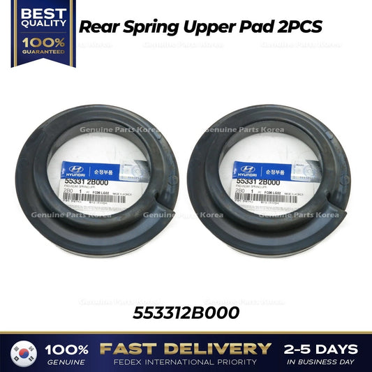 ⭐Genuine⭐ Rear Spring Upper Pad 2PCS 553312B000 for Hyundai Santa Fe Kia Borrego