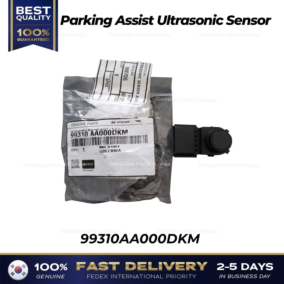 ⭐Genuine⭐ Parking Assist Ultrasonic Sensor 99310AA000DKM for Genesis GV70