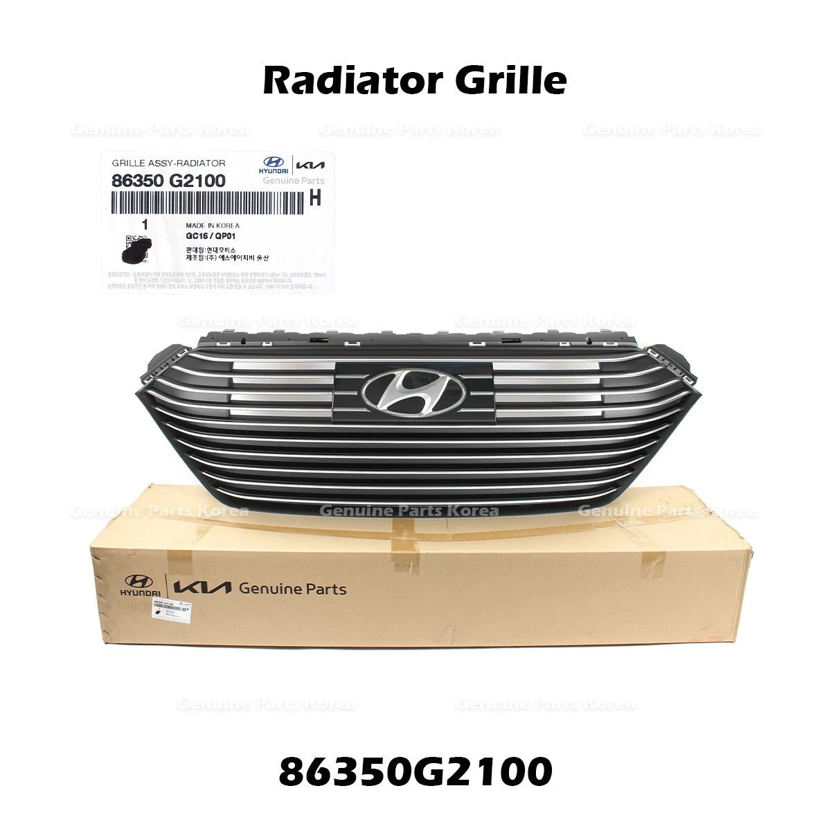 ⭐Genuine⭐ Radiator Grille 86350G2100 for Hyundai Ioniq