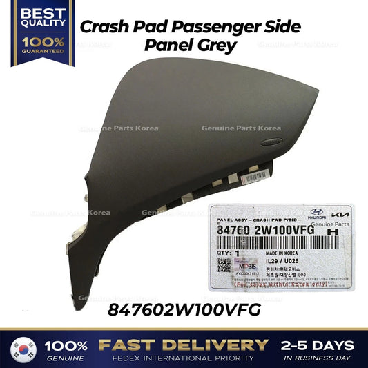⭐Genuine⭐ Crash Pad Passenger Side Panel Grey 847602W100VFG for Hyundai Santa Fe