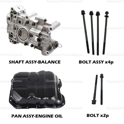OEM Balance Shaft Oil Pump Assy Set 8P for Hyundai Sonata Sportage Optima 2.0L