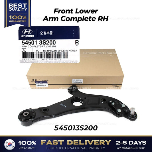⭐Genuine⭐ Front Lower Arm Complete RH 545013S200 for Hyundai Azera Kia Cadenza