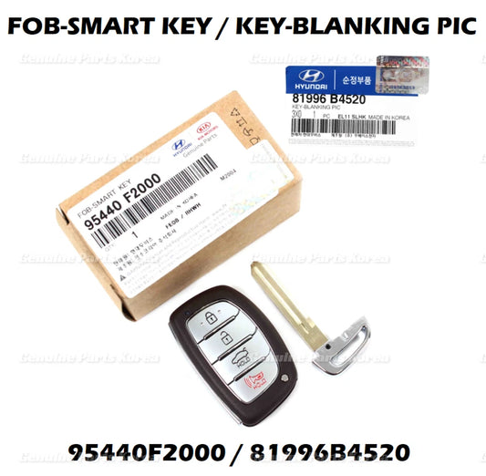 ⭐Genuine⭐ FOB Smart Key Remote & Blank 2P 1set for Hyundai Elantra 2017-2018