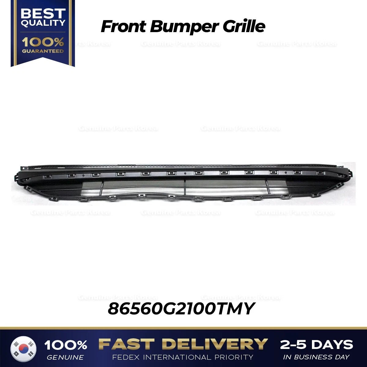 ⭐Genuine⭐ Front Bumper Grille 86560G2100TMY for Hyundai Ioniq